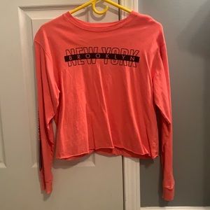 Orange Long Sleeve Tee